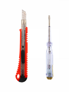 Паяльник электрический с терморегулятором, набор с индикаторной отверткой 30 в 1 Помощник PM-INP27